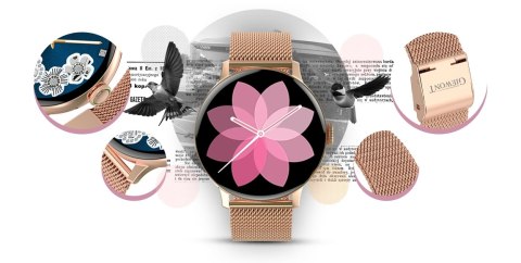 Smartwatch GIEWONT Supernova SmartCall GW330-1 Rose Gold Shine/Powder Pink