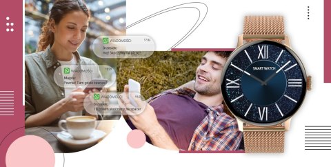 Smartwatch GIEWONT Supernova SmartCall GW330-1 Rose Gold Shine/Powder Pink