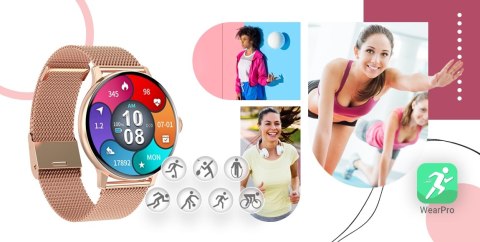 Smartwatch GIEWONT Supernova SmartCall GW330-1 Rose Gold Shine/Powder Pink