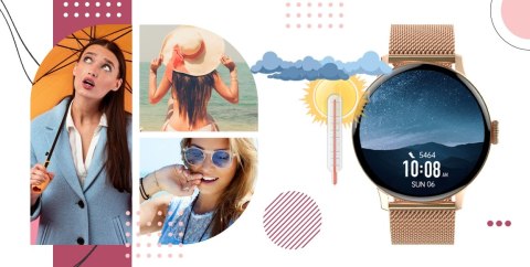 Smartwatch GIEWONT Supernova SmartCall GW330-1 Rose Gold Shine/Powder Pink