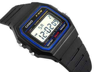 Zegarek Męski CASIO F-91W-1YEG + BOX