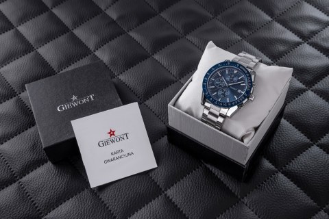 Zegarek Męski GIEWONT PrimeChrono GW8620-2 Chronograf Silver/Blue