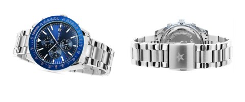Zegarek Męski GIEWONT PrimeChrono GW8620-2 Chronograf Silver/Blue