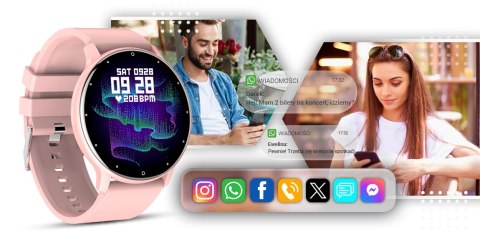 Smartwatch GIEWONT Sport Around GW120-1 - Powder Pink