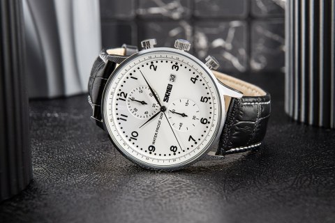 Zegarek Męski Skmei 9301SISIBK + BOX