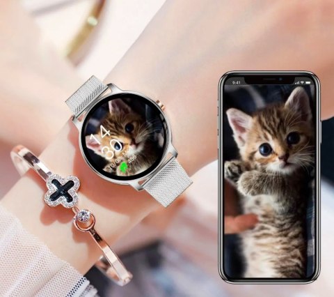 Smartwatch Damski RUBICON RNBE66 Silver SMARUB123