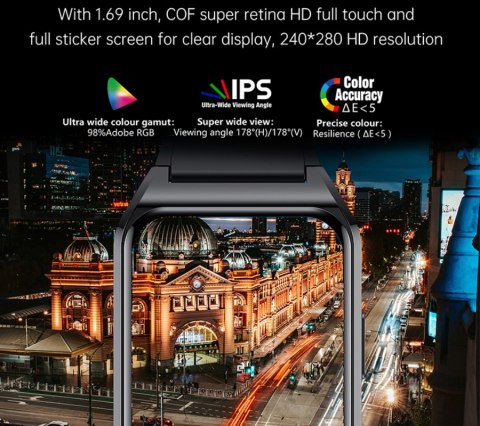 Smartwatch Damski RUBICON RNCE89 Gold Rose SMARUB163