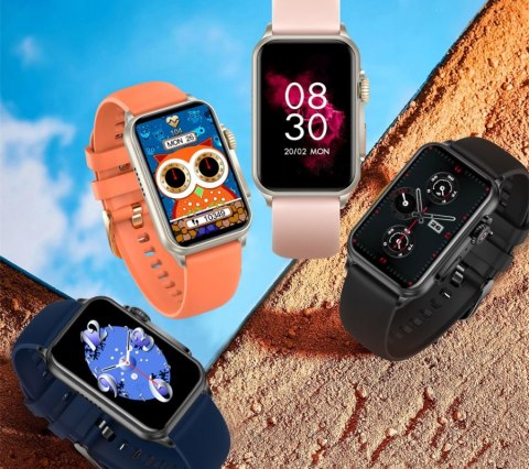 Smartwatch Damski RUBICON RNCF06 Black SMARUB222