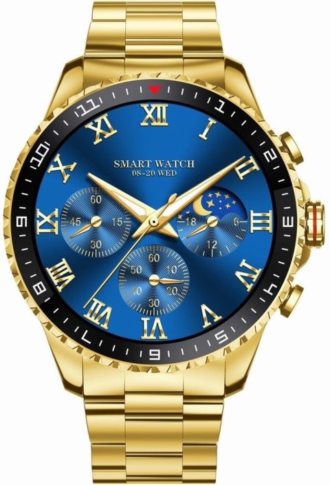 Smartwatch Męski GRAVITY GT16-1 Gold / Złota Bransoleta