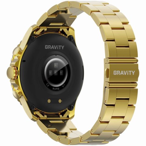 Smartwatch Męski GRAVITY GT16-1 Gold / Złota Bransoleta