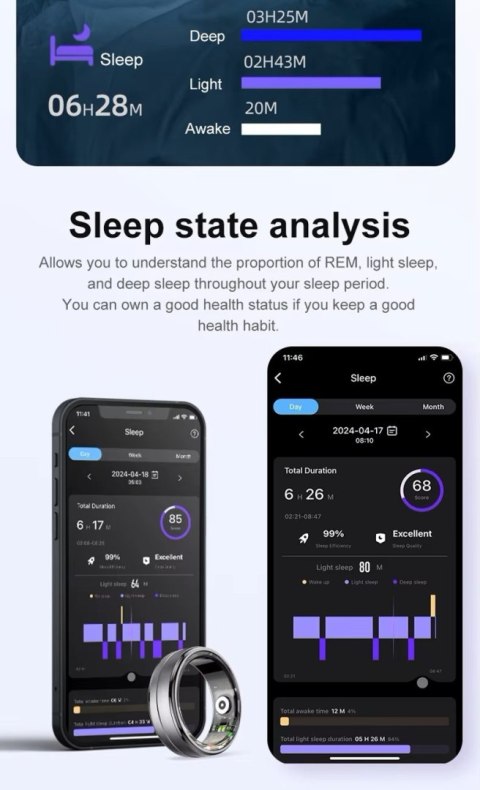 Smart Ring RUBICON R6 Deep Grey SIZE-12(US) SMARUB328