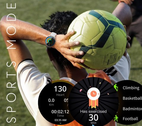 Smartwatch RUBICON RNCF10 Black SMARUB237