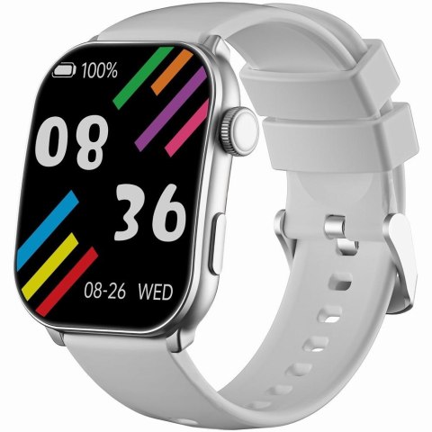 Smartwatch Damski GRAVITY GT28-10 Pasek + Bransoleta Biało Srebrny