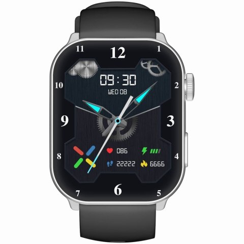 Smartwatch Damski GRAVITY GT28-9 Pasek + Bransoleta Czarno Srebrny