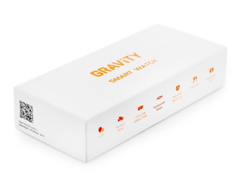 Smartwatch Damski GRAVITY GT28-9 Pasek + Bransoleta Czarno Srebrny