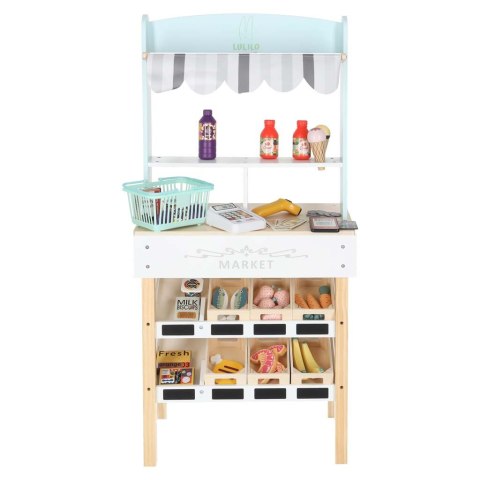Market drewniany LULILO Melo stragan supermarket z kasą
