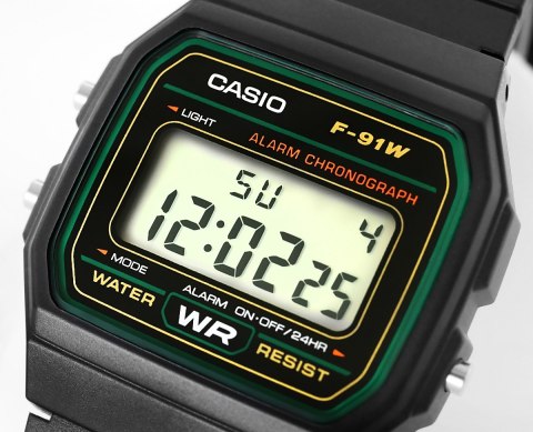 Zegarek Męski CASIO F-91W-3DG + BOX