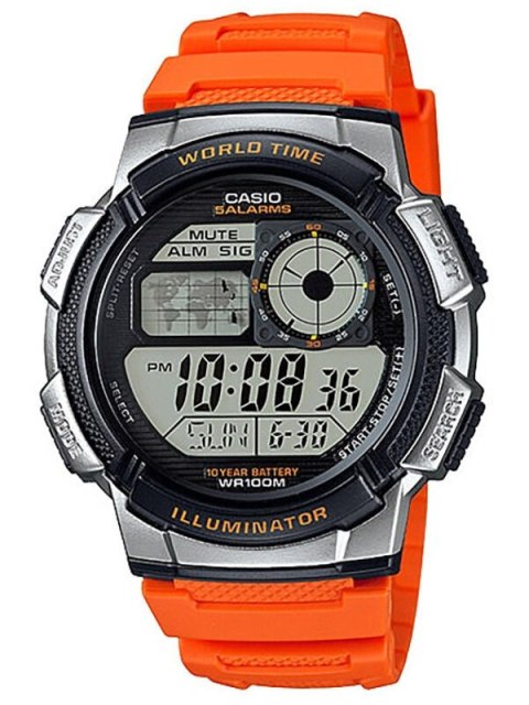ZEGAREK MĘSKI CASIO AE-1000W 4BV (zd073d) - WORLD TIME + BOX