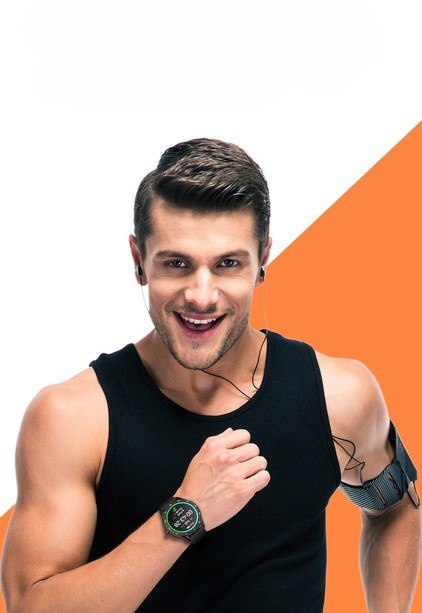 SMARTWATCH MĘSKI G. Rossi SW018-1 silver/black (sg012a) WŁASNE TARCZE