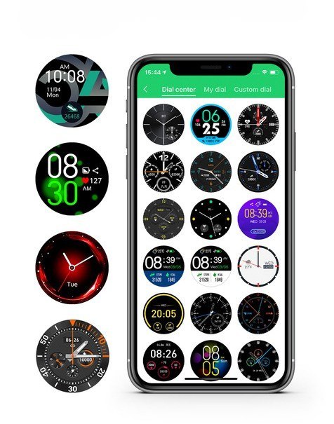 SMARTWATCH MĘSKI G. Rossi SW018-2 silver/gray (sg012b) WŁASNE TARCZE