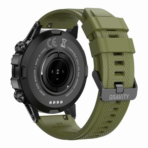 SMARTWATCH MĘSKI GRAVITY GT9-12 - WYKONYWANIE POŁĄCZEŃ, CIŚNIENIOMIERZ (sg021l)