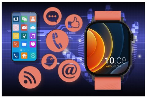 SMARTWATCH UNISEX GRAVITY GT15-3 - ROZMOWY BLUETOOTH, DODATKOWY PASEK (sg029c)