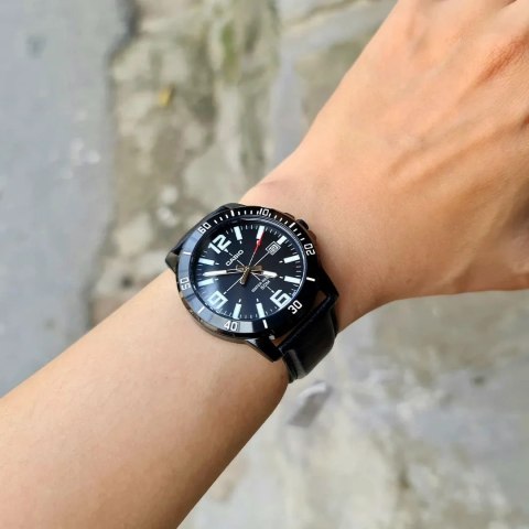 ZEGAREK MĘSKI CASIO MTP-VD01BL-1B (zd169d) + BOX