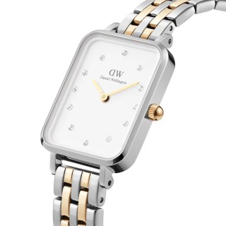 ZEGAREK DAMSKI DANIEL WELLINGTON Quadro Lumine 5-link two-tone 20mm DW00100625 + BOX (zw519f)