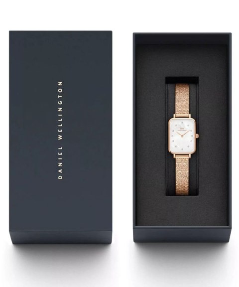 ZEGAREK DAMSKI DANIEL WELLINGTON Quadro Lumine Pressed Piano 20mm DW00100578 + BOX (zw519b)