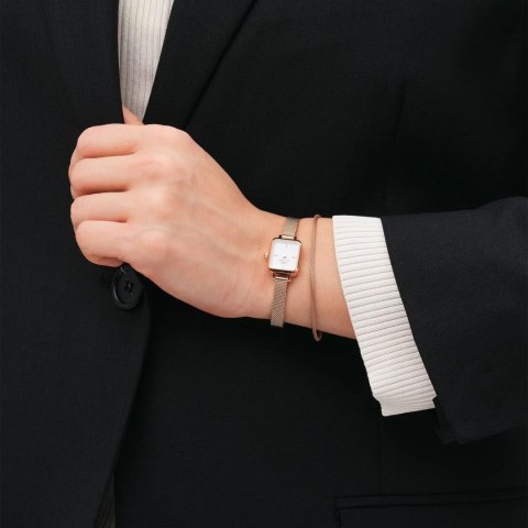 ZEGAREK DAMSKI DANIEL WELLINGTON Quadro Mini Melrose 15mm DW00100727 + BOX (zw524c)