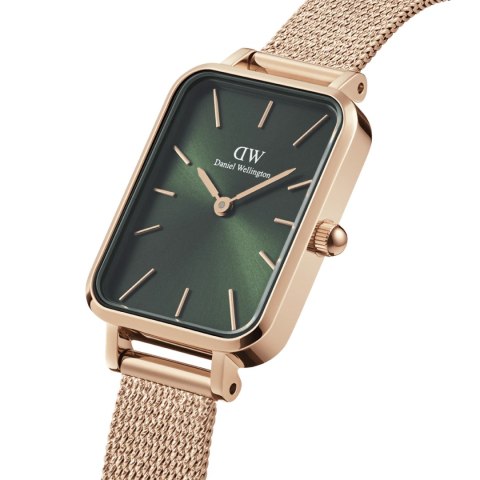 ZEGAREK DAMSKI DANIEL WELLINGTON Quadro Pressed Melrose Emerald 20mm DW00100445+ BOX (zw505n)