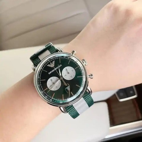 ZEGAREK MĘSKI EMPORIO ARMANI AR11221 - AVIATOR (zi019e)