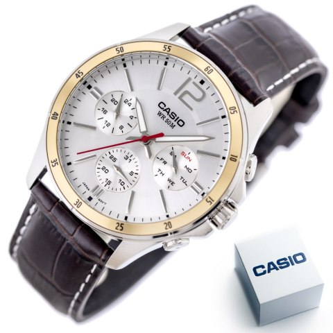 ZEGAREK MĘSKI CASIO MTP-1374L-7AVDF (zd064a) + BOX