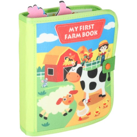 Książeczka sensoryczna edukacyjna manipulacyjna farma