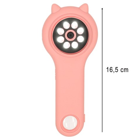 Mikroskop optyczny lupa cyfrowa 500x 2Mpx różowy