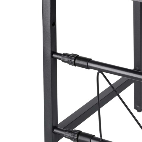 Półka kuchenna nad mikrofalówkę organizer regulowany metalowy 6 wieszaków