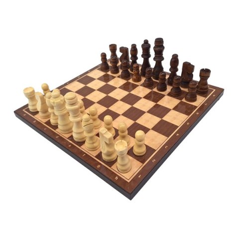Duże Szachy drewniane 37 x 37 cm - 1050736