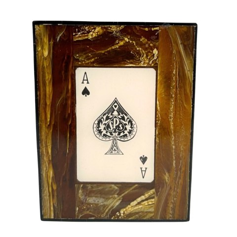 Dwie talie kart w pudełku z żywicy - 51668