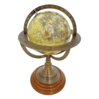 Globus dekoracyjny na mosiężnej podstawie - NC2142
