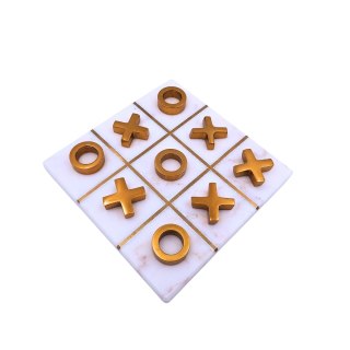 Kółko i krzyżyk na podstawie marmurowej - 1598