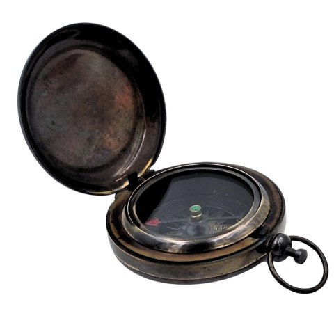 Kompas Turystyczny Retro - Mosiądz - Wykończenie Antyk - NC2884