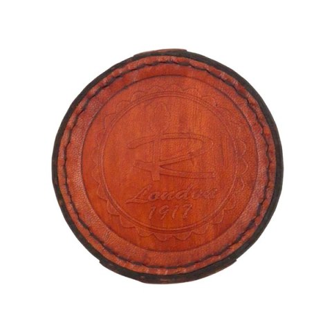 Mosiężny kompas i zegar słoneczny w skórzanym etui - SUN023F