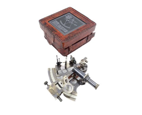 Sekstant Mosiężny w Pudełku Skórzanym - NC1514B