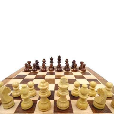 Szachy Drewniane Magnetyczne 30x30cm Składane - G614