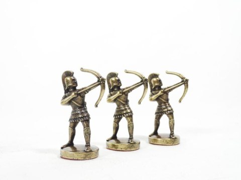 Szachy Mosiężne Łucznicy Duże 44x44cm - Luksusowy Prezent - S10BBRO