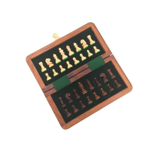 Szachy drewniane magnetyczne - gra strategiczna - G201Z