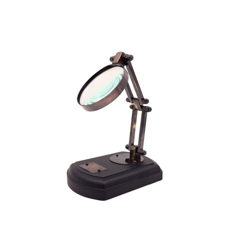 Lupa na drewnianej podstawie - MG4ZS