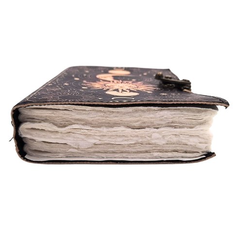 Notes Skórzany Słońce i Księżyc Ozdobny 200 stron - AH07