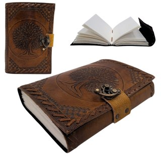 Notes Skórzany Vintage Retro 200 stron - Drzewo Życia - AH01