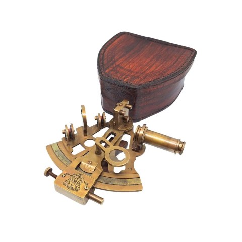 Sekstans w skórzanym etui - Prezent dla żeglarza - NSLB72/4